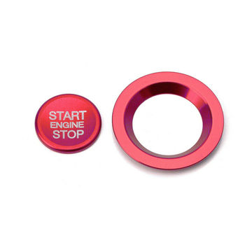 Switch Button Cover Trim For Land Rover & Jaguar Accessories Replacement Parts Frame Protector Red